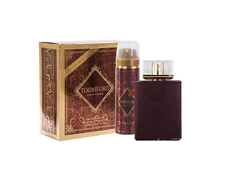 عطر ادکلن مردانه فراگرنس ورد مدل تام فورد TOOMFORD همراه بااسپری حجم 100 میلی لیتر