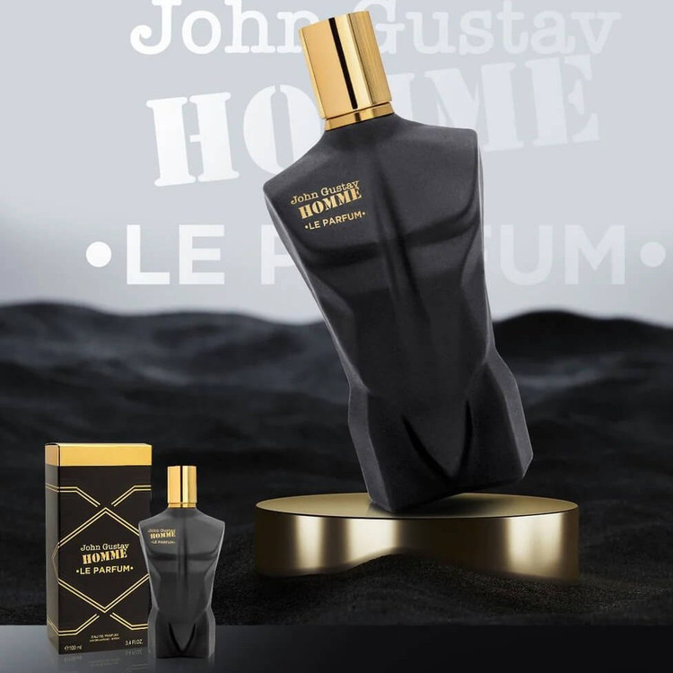 عطر ادکلن مردانه ژان پل گوتیه له میل له پرفیوم فراگرنس ورد جان گوستاو هوم له پارفوم (Fragrance World Jean Paul Gaultier Le Male Le Parfum)