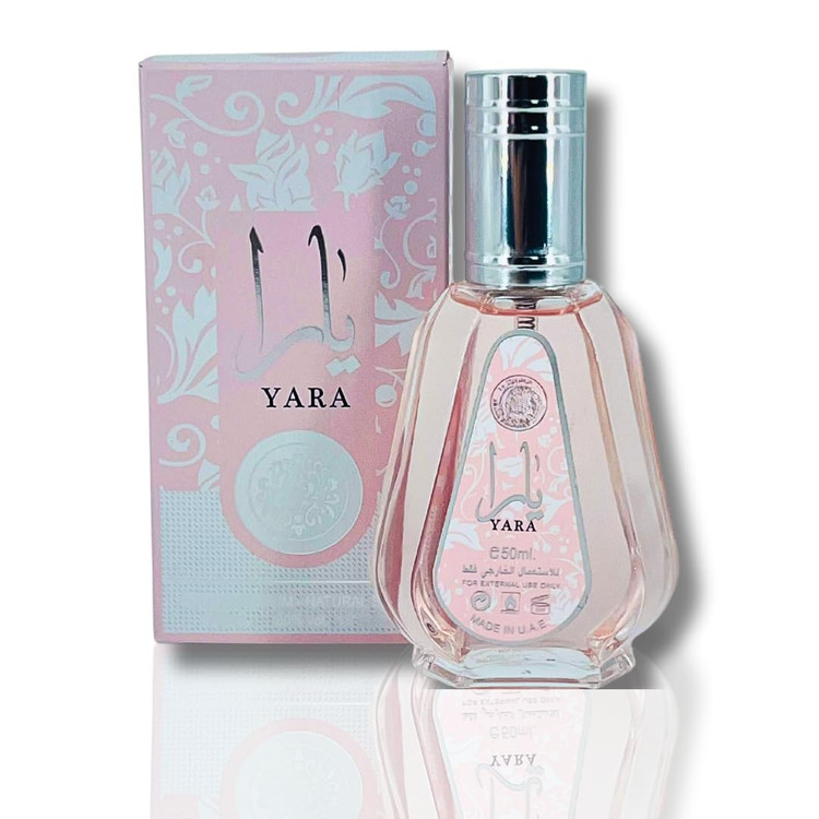 عطر زنانه ارض الزعفران یارا صورتی 50 میلی لیتر