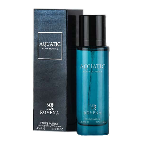 عطر 30میل روونا آکوتیت پور هوم/ROVENA AQUATIC POUR HOMME 30MIL/(بولگاری آکوا پور هوم(BVLGARI - Aqva Pour Homme)