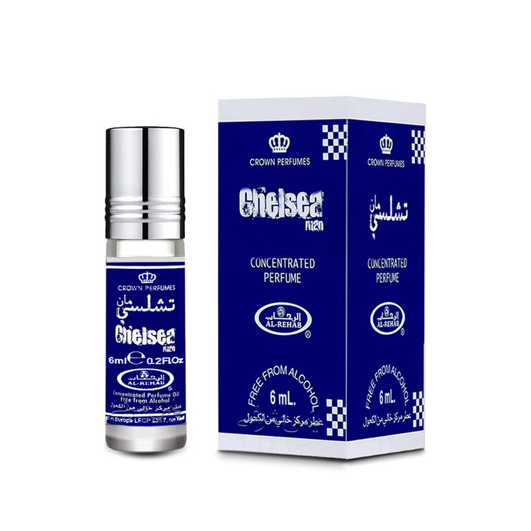 عطر تشلسی من chelsea man برند الرحاب ساخت کشور امارات 6ml