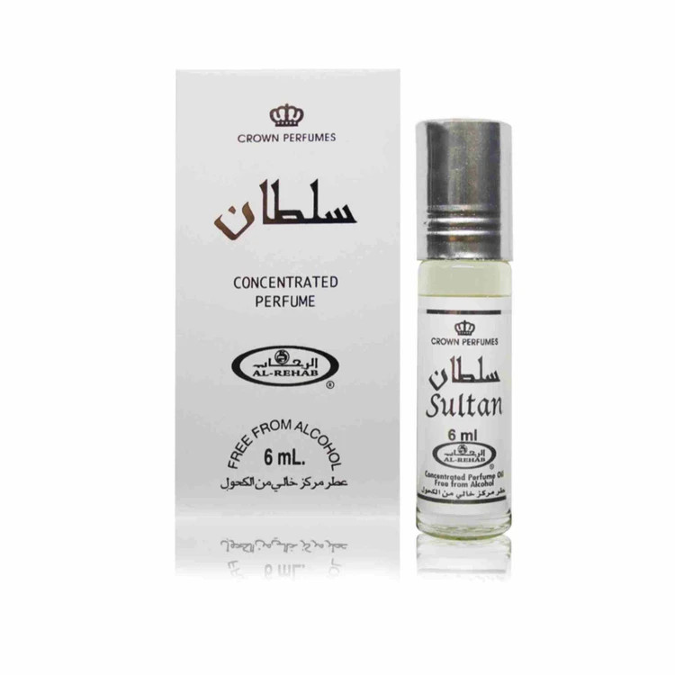 عطر ادوپرفیوم الرحاب مدل سلطان حجم ۶ میل رایحه تند گرم