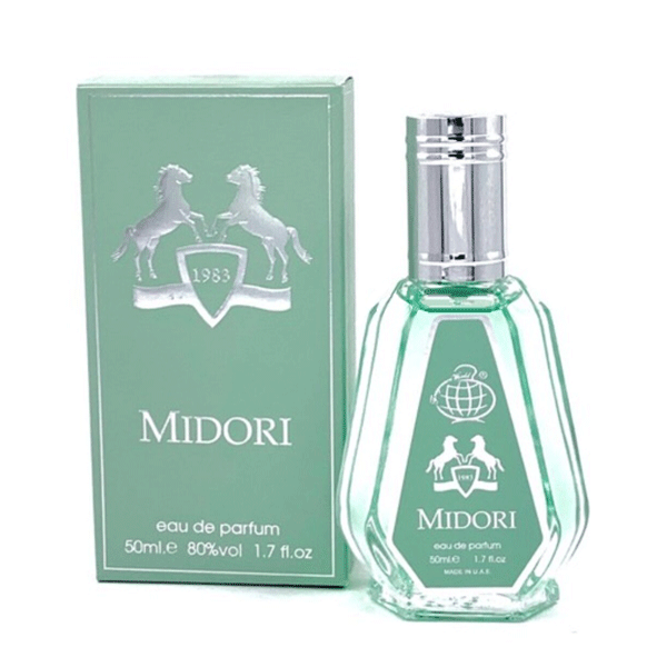 عطر ادوپرفیوم مردانه و زنانه فراگرنس ورد مدل میدوری رایحه شیرین حجم ۵۰ میل