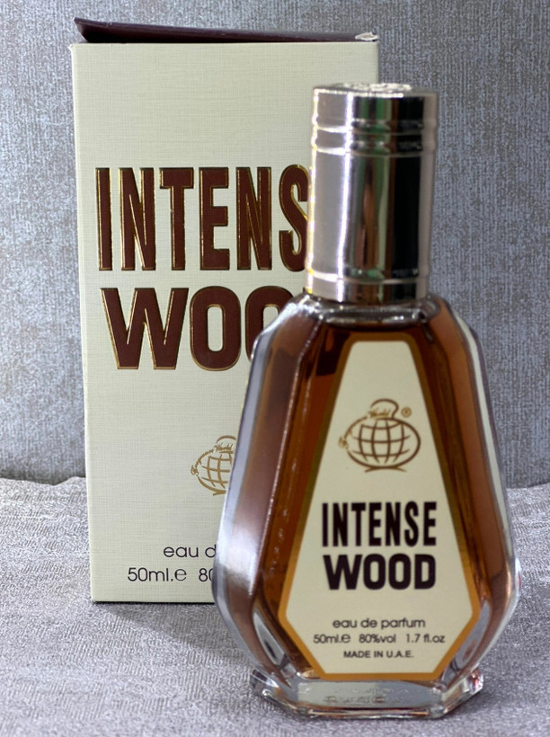عطر ادوپرفیوم مردانه فراگرنس ورد مدل اینتنس وود حجم ۵۰ میل