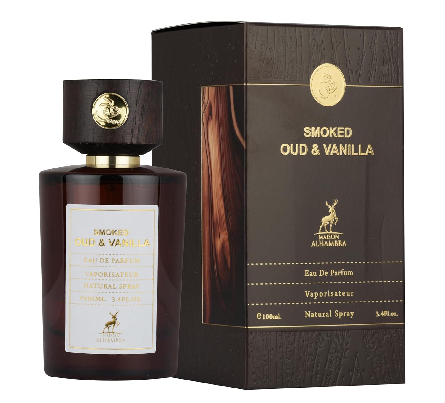 ادکلن یونیسکس اسموکد عود وانیلا الحمبرا | Smoked Oud Vanilla Alhambra