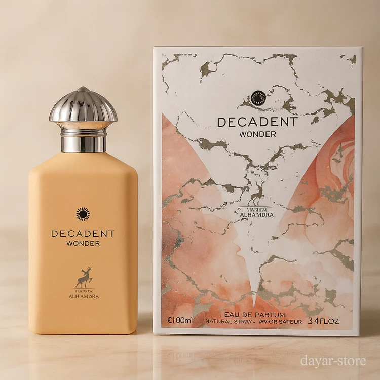 عطر ادوپرفیوم زنانه الحمبرا مدل دکادنت واندر رایحه گرم و شیرین ۱۰۰ میل