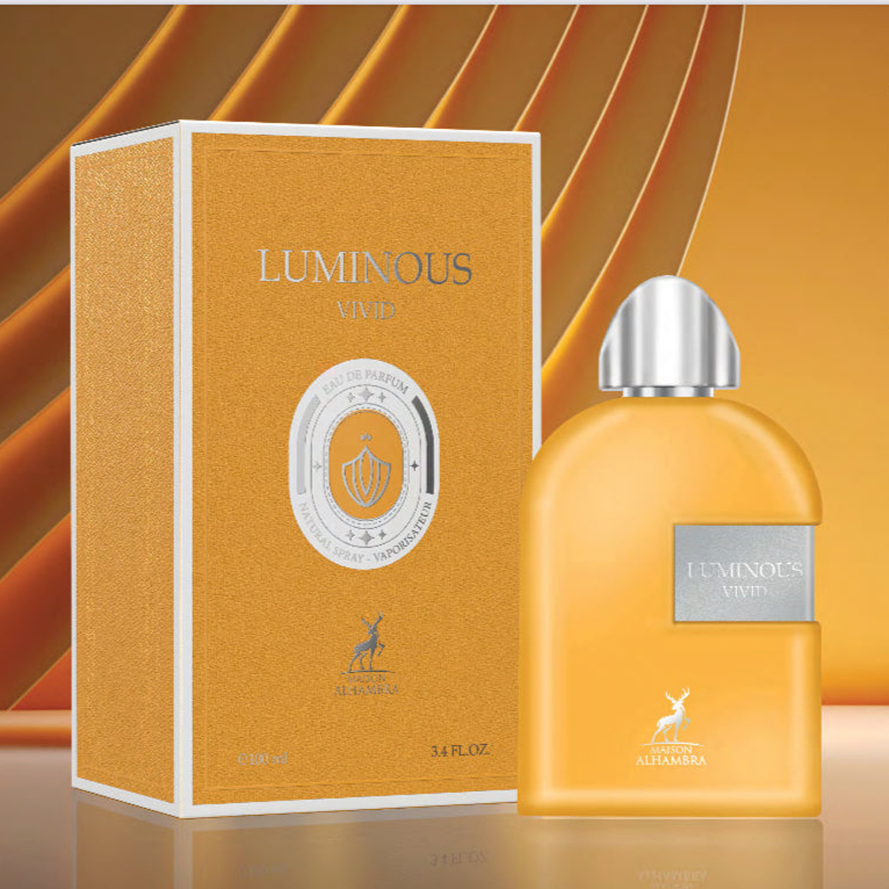 ادکلن لومی­نیوس ویدید Luminous Vivid مشابه ادکلن مارلی پرسیوس از برند الحمبرا Maison Alhambra حجم 100میل
