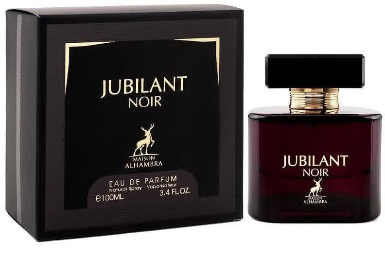 عطر ادوپرفیوم الحمبرا مدل ورساچه کرستال نویر رایحه گرم و تلخ حجم 100میل